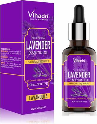 Vihado Best Lavender Essential Oil Steam Distilled Natural, (10 ml) (Pack of 1)