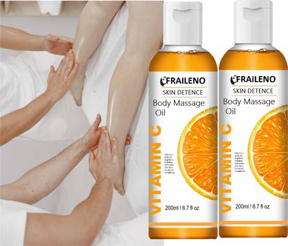 FRAILENO Body massage oil women body oil 400ml vitamin