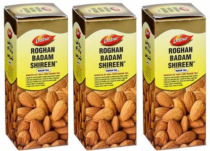 Dabur Roghan Badam Tail - 100% Pure Almond Oil(3 Set)