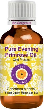 deve herbes Pure Evening Primrose Oil (Oenothera biennis) -100% Natural Therapeutic Grade Cold Pressed