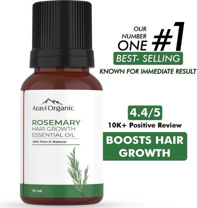 Aravi Organic 100 % Pure And Natural Rosemary Essential Oil for Hair Growth & Nourishment