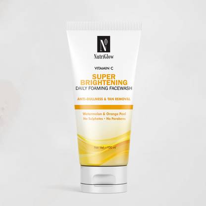 NutriGlow Vitamin C Daily Foaming  with Orange Peel, Oil Control, Sulphate Free, For glowing Skin Face Wash