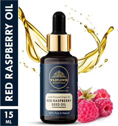 Wildflower essentials 100% Pure Red Raspberry Seed Oil (Rubus idaeus) for Face Skin Hair & Body