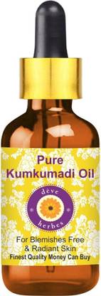 deve herbes Pure Kumkumadi Oil with Glass Dropper 100% Natural Therapeutic Grade For Blemishes Free and Radiant Skin