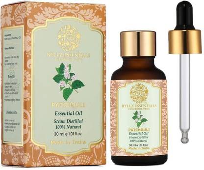 RYLLZ ESSENTIALS Patchouli Essential Oil With Glass Dropper 100 % Pure & Natural