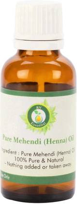 R V Essential Pure Mehendi (Henna) Oil 10ml- (100% Pure and Natural)