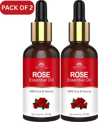 INTIMIFY 100% Pure Rose Essential Oil for Face & Hair Care