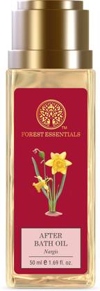Forest Essentials Travel Size After Bath Oil Nargis Ayurvedic Moisturizing Shower Oil