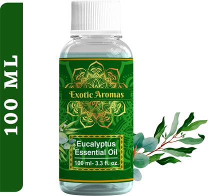 Exotic Aromas Eucalyptus Essential Oil, 100% Natural & Pure for Diffuser, Cold & Steam