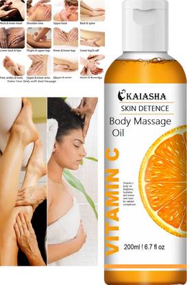 KAIASHA vitamin c skin care massage oil for full body face and body care oil