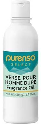 PURENSO Fragrance Oil -Vers. Pour Hom. Dupe, 500g I Aroma/Perfume Oil For Soaps, Candles