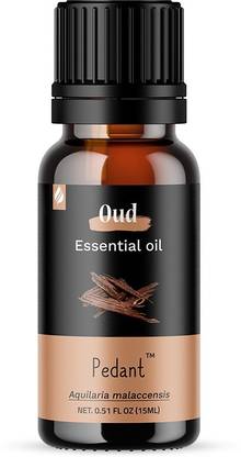 Pedant Oud(Agarwood) Essential oil 100 % concentrated, undiluted for aromatherapy, diffuser, fragrance, and calming, relaxing effect,15ml