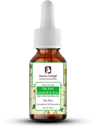 Passion Indulge Tea Tree Essential Oil for Acne, Blemishes, Scars, Dandruff and Scalp Disorders - 10ml