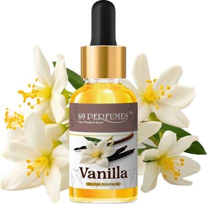 Sixty Nine Perfumes 100% Pure Vanilla Essential Oil For Skin, Hair, Face, Acne Care-30ml