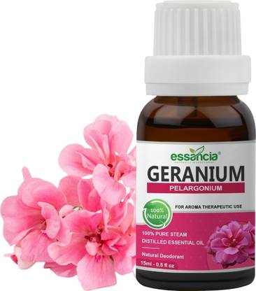एसांसिया Pure Geranium Essential Oil: Skin Care, Aromatherapy, Soap Making, Relaxation.