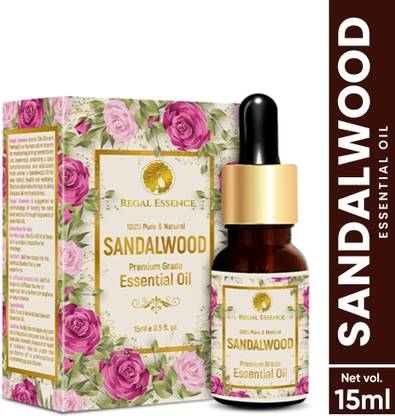 Regal Essence Sandalwood Essential Oil For Skin & Face 100% Pure & Natural Best Therapeutic Grade for Aromatherapy