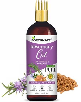 FORTUNATE Rosemary Hair Growth Oil | Stimulates New Hair Growth | Controls Hair Fall