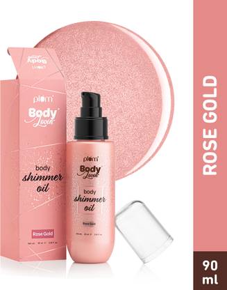 Plum BodyLovin’ Body Shimmer Oil - Rose Gold | Intense colour payoff | Non-greasy