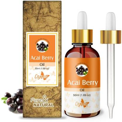 Crysalis Acai Berry Oil with Dropper 100% Natural Pure Undiluted Uncut Essential Oil 50ml