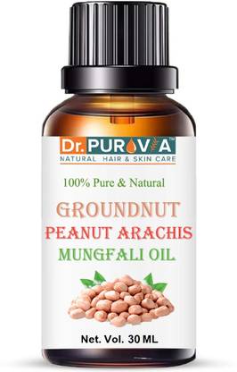 Dr. PUROVIA Groundnut Oil for Hair Growth & Skin Care