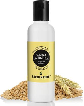 Earth N Pure Wheat Germ Oil 100% Pure, Natural and Cold Pressed - 100 ml (3.4 fl. oz.)