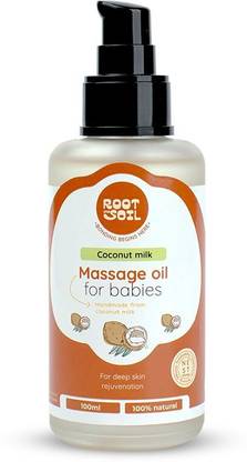 Root and Soil Baby Massage Oil | Fresh Coconut Milk 0+ Months | 100% Pure