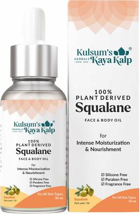 Kulsum's Kaya Kalp Squalane Oil for Face & Body ,Improves Skin Hydration, for All Skin Types,
