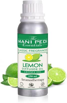 The Mani Pedi Essentials Lemon Diffuser Oil Aromatherapy Natural Air Purifier Long-lasting Aroma - 250ml