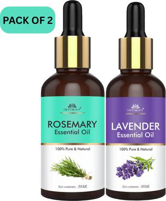 INTIMIFY Rosemary Essential Oil & Lavender Essential oils Combo (30 ml + 30 ml)