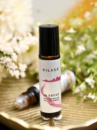 VILASA In focus Roll On - 10 ml | Improves alertness | Stimulates the mind