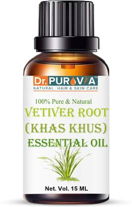 Dr. PUROVIA VETIVER Oil for Hair Growth & Skin Care