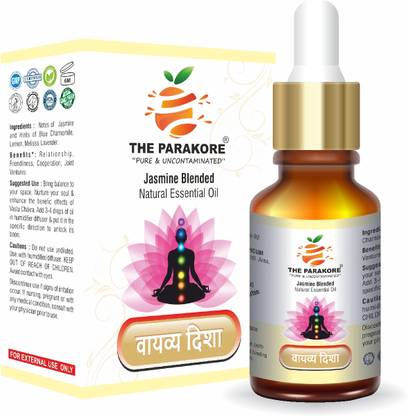 The Parakore Vayavya Disha (North-West) Vastu [Jasmine Blended Natural Essential Oil]