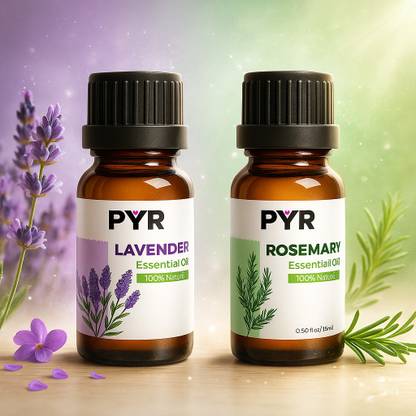 Pyr Essential Oil - Pack of 2 - Lavender and Rosemary(15mlx2)