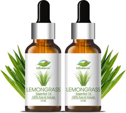 FarmBlends Lemongrass Essential Oil 100% Natural For Skin & Hair Combo (15ml)