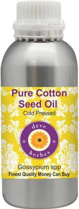 deve herbes Pure Cotton Seed Oil (Gossypium spp) 100%-Natural Therapeutic Grade Cold Pressed