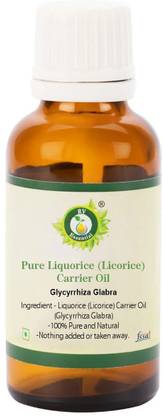R V Essential Pure Liquorice (Licorice) Carrier Oil 50ml- Glycyrrhiza Glabra (100% Pure and Natural)