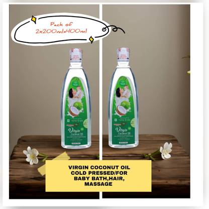 GREENNUT EXTRA VIRGIN COCONUT OIL PACK OF 2X200ML