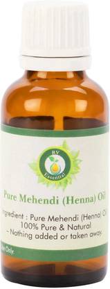 R V Essential Pure Mehendi (Henna) Oil 15ml- (100% Pure and Natural)