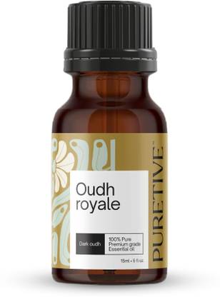 puretive Oudh Royale Essential Oil | Home Fragrance & Good Mood | 100% Natural