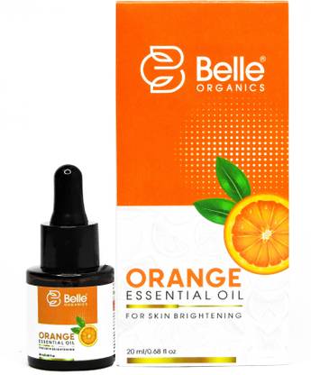 Belle Organics Orange Essential Oil for Skin Bright, Dullness, Hair & Stress Relief | 100% Pure