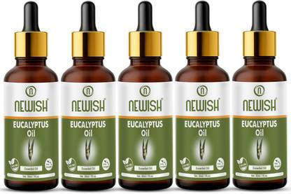 NEWISH Eucalyptus Essential Oil (Ooty Nilgiri Oil ) 100% Natural & Pure, for Steam Inhalation, Diffuser, Cold, Cough & Beauty Therapeutic Grade
