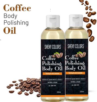SHENY COLORS COFFEE OIL FOR SOFT SILKY SMOOTH SKIN MASSAGE