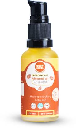 Root and Soil Wood Pressed Sweet Almond Oil | Baby Massage Oil | 100% Pure | 0+ Months (25ML)