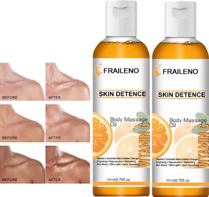 FRAILENO Anti-Ageing Orange Vitamin C Serum| 100% Natural Oil Pack Of 2