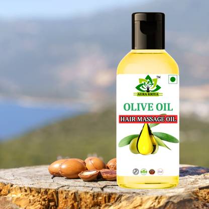 Aura Kriya Extra virgin Olive Oil for skin hair face body baby massage oil jaitun tail