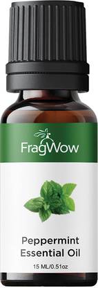FragWow Peppermint Essential Oil (Mentha Piperita) for Skin & Hair Care, Scalp, Aroma