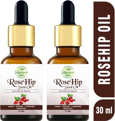 Kohima Organics Rosehip Seed Oil 100% Pure, Undiluted & Natural Therapeutic Grade Oil