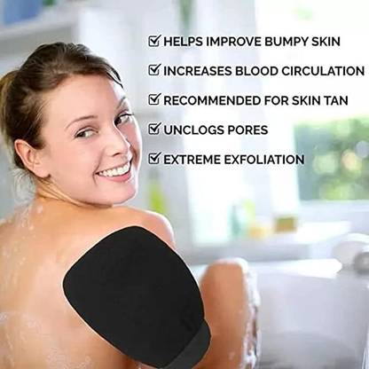 RISHIKA ENTERPRISES Exfoliating Bath Glove For Body Tan Removal & Dead Skin 2001