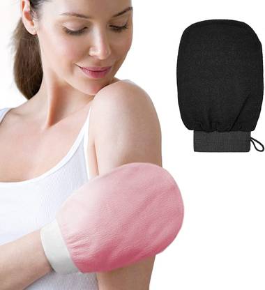 Madcube Exfoliating Gloves for Dead Skin Removal |Bathing sponge body scrubber