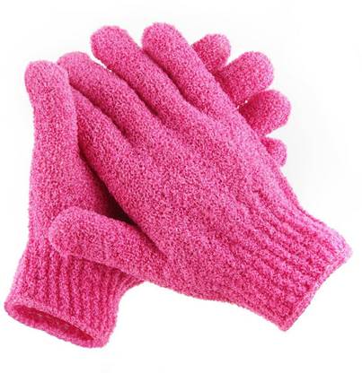 NARV 1_Pair Body Scrubber Bath Gloves Spa Massage Body Cleaner Wash Mitts Dead Skin Cleansing Scrub Nylon Exfoliating Shower Gloves Massager BGN _ 80